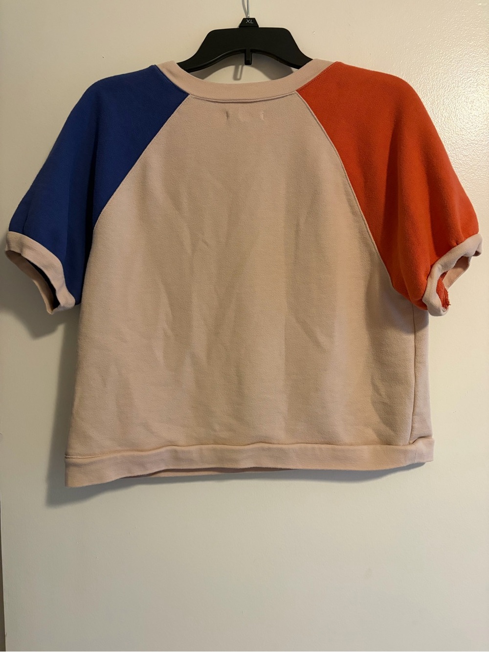 Madewell Color Block Short Sleeve Sweatshirt Tee - Picture 3 of 6